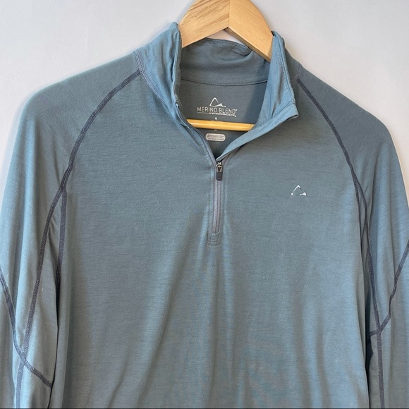 Merino Blend Dusty Blue Base Layer - Picture 2 of 12